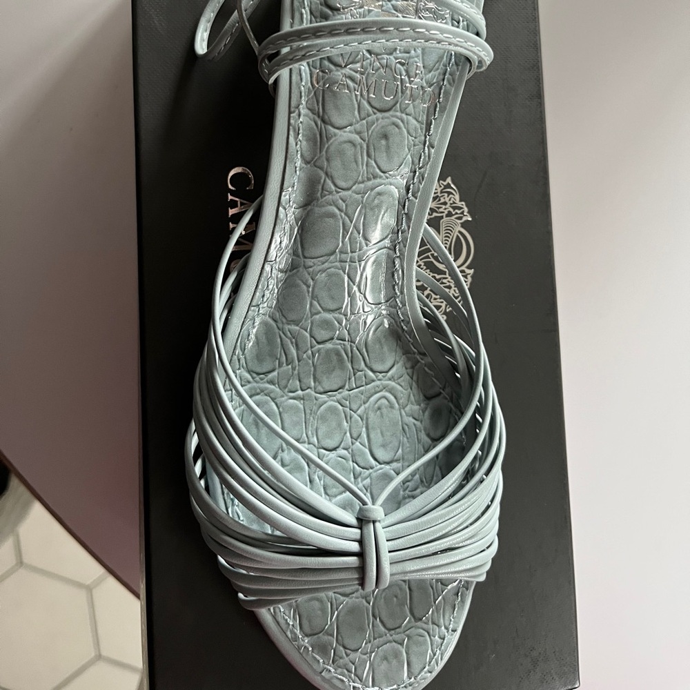 Vince Camuto Light Blue Strappy Heels